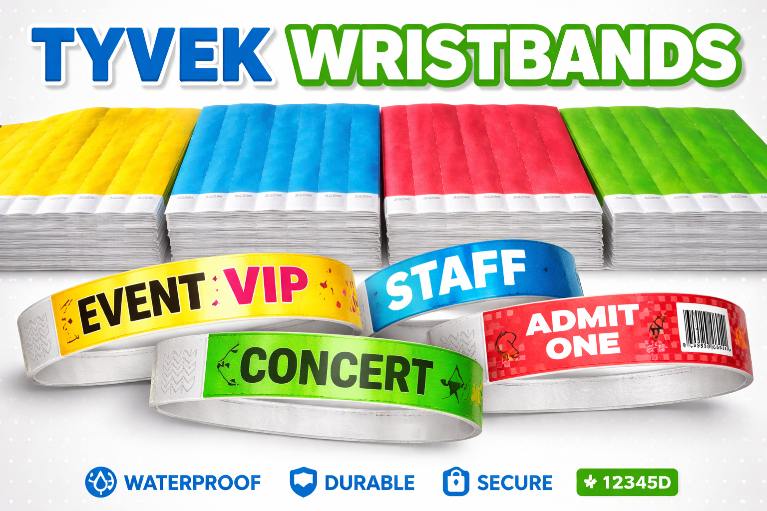 Tyband Tyvek Event Wristbands
